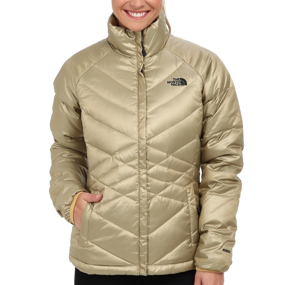 GOLD curry: down fill TNF jacket coat parka